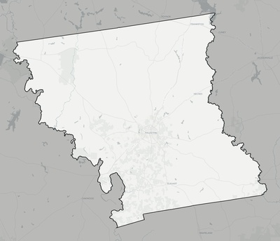 Anderson County TX county basemap context
