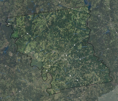 Anderson County TX USGS imagery and topo map