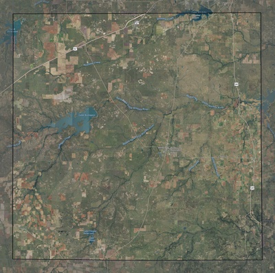 Archer County TX USGS imagery and topo map