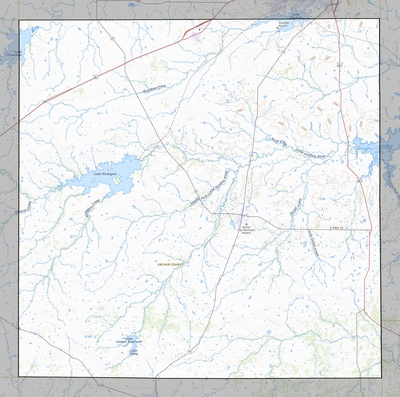 Archer County TX USGS topo map