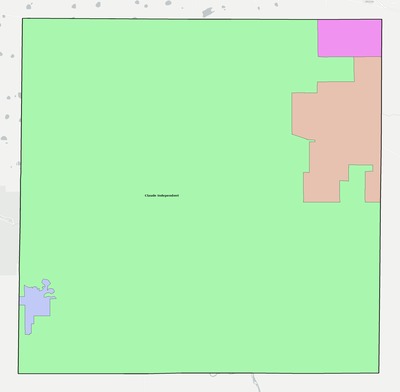 Armstrong County TX school district boundaries map