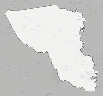 Austin County TX county basemap context