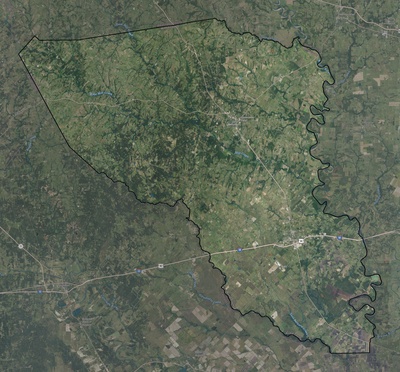 Austin County TX USGS imagery and topo map