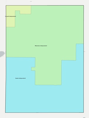 Bailey County TX school district boundaries map