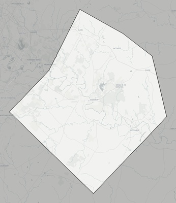Bastrop County TX county basemap context