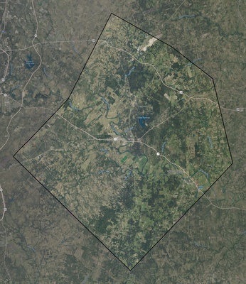 Bastrop County TX USGS imagery and topo map
