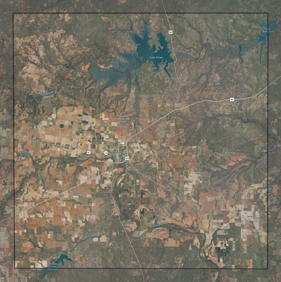 Baylor County TX USGS imagery and topo map