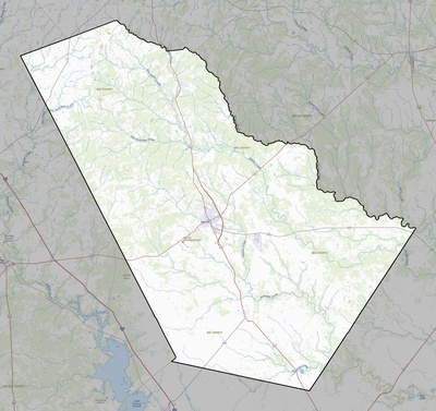 Bee County TX USGS topo map
