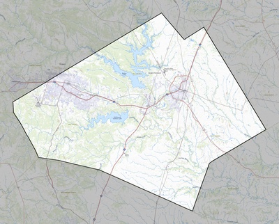 Bell County TX USGS topo map