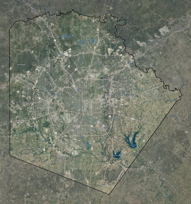 Bexar County TX USGS imagery and topo map
