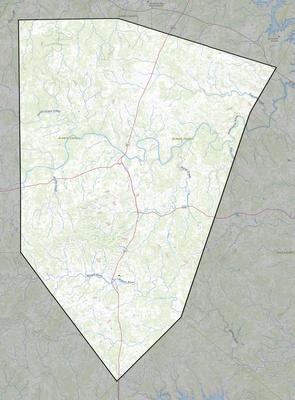 Blanco County TX USGS topo map