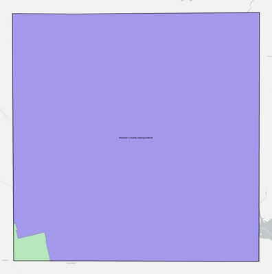 Borden County TX school district boundaries map