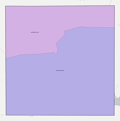 Borden County TX townships and subdivisions map