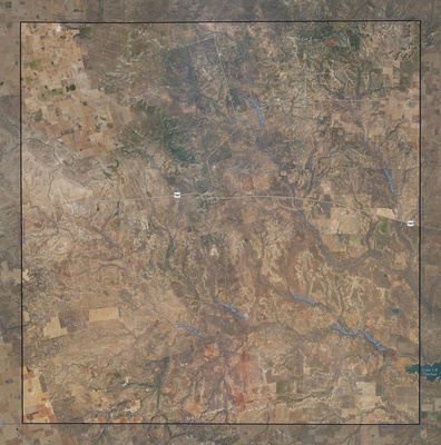 Borden County TX USGS imagery and topo map