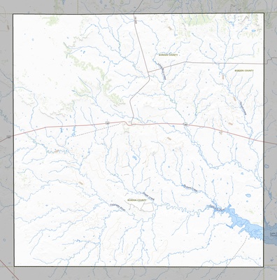Borden County TX USGS topo map