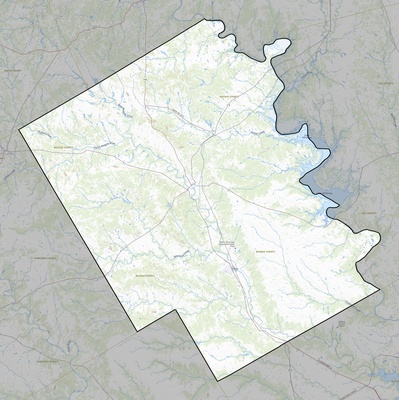 Bosque County TX USGS topo map