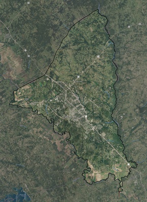 Brazos County TX USGS imagery and topo map