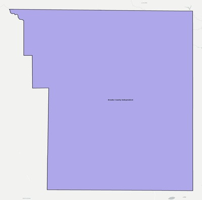 Brooks County TX school district boundaries map