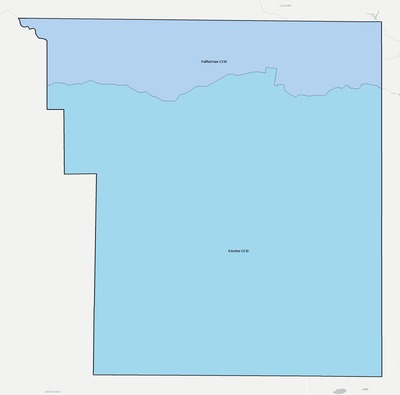 Brooks County TX townships and subdivisions map