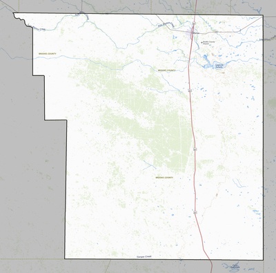 Brooks County TX USGS topo map