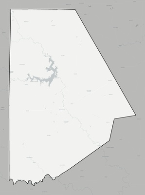 Brown County TX county basemap context