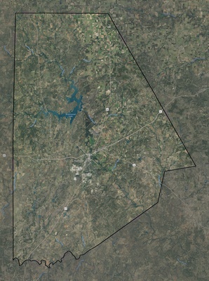 Brown County TX USGS imagery and topo map