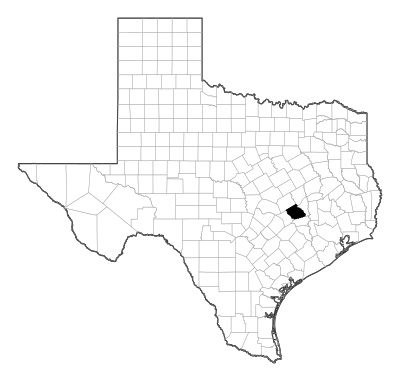 Burleson County in Texas