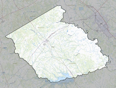 Burleson County TX USGS topo map