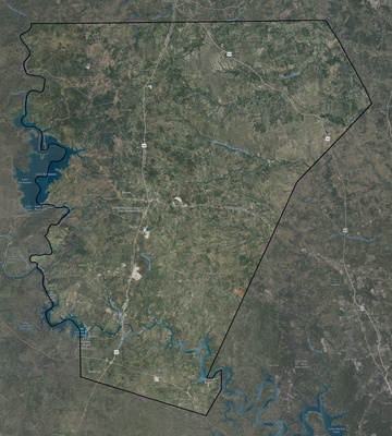 Burnet County TX USGS imagery and topo map