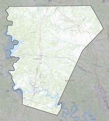 Burnet County TX USGS topo map