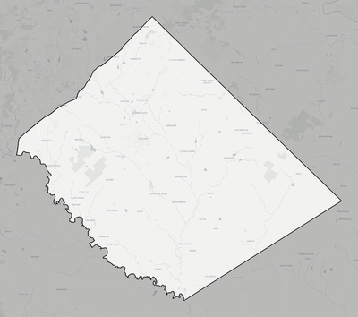 Caldwell County TX county basemap context