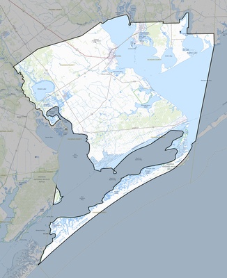 Calhoun County TX USGS topo map