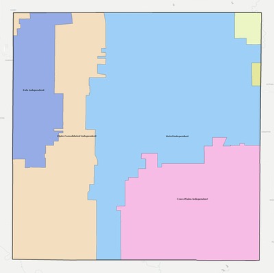 Callahan County TX school district boundaries map