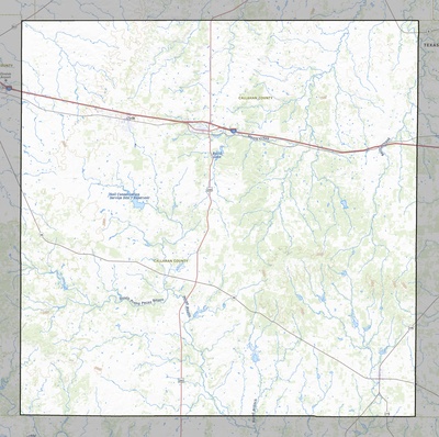 Callahan County TX USGS topo map