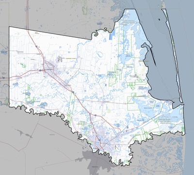 Cameron County TX USGS topo map