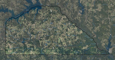 Camp County TX USGS imagery and topo map