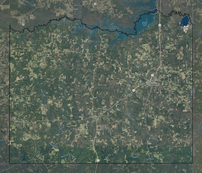 Cass County TX USGS imagery and topo map