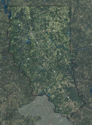 Cherokee County TX USGS imagery and topo map