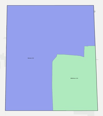 Cochran County TX townships and subdivisions map
