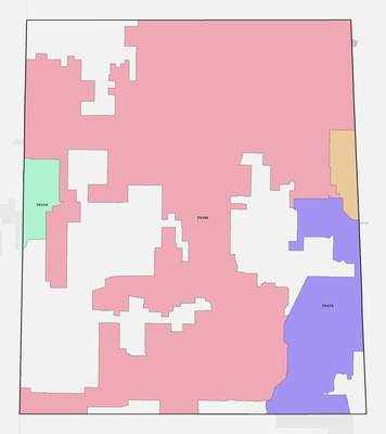 Cochran County TX ZIP code boundaries map