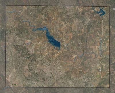 Coke County TX USGS imagery and topo map
