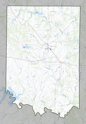 Coleman County TX USGS topo map