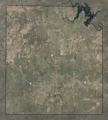 Concho County TX USGS imagery and topo map