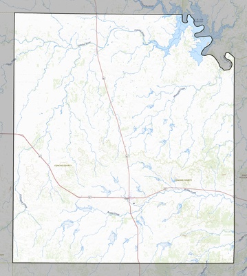 Concho County TX USGS topo map