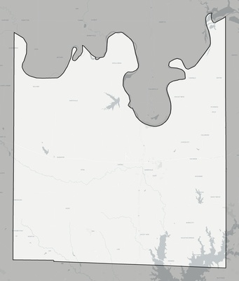 Cooke County TX county basemap context