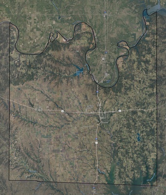 Cooke County TX USGS imagery and topo map