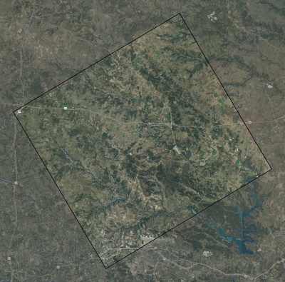 Coryell County TX USGS imagery and topo map