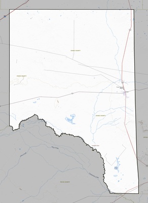 Crane County TX USGS topo map