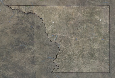 Crockett County TX USGS imagery and topo map