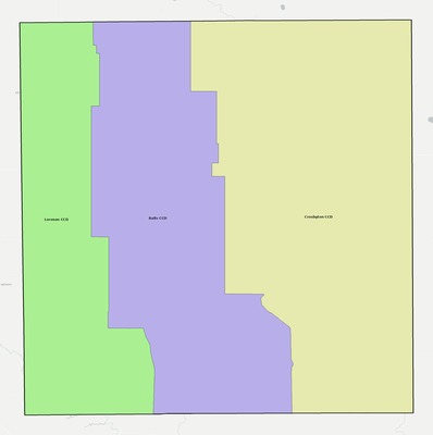 Crosby County TX townships and subdivisions map